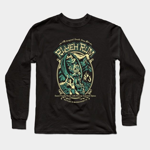 R'lyeh Rum Long Sleeve T-Shirt by heartattackjack